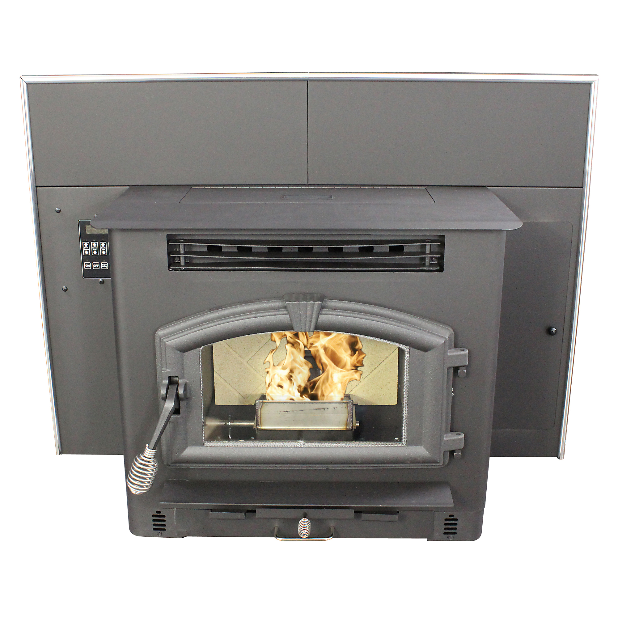 US Stove Company, 2000 Sq Ft Multi-Fuel Insert Stove w/60 lb Hopper, Heat Output 52300 Btu/hour, Heating Capability 2000 ft², Model# 6041I